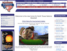 Tablet Screenshot of northtexas.nations-baseball.com